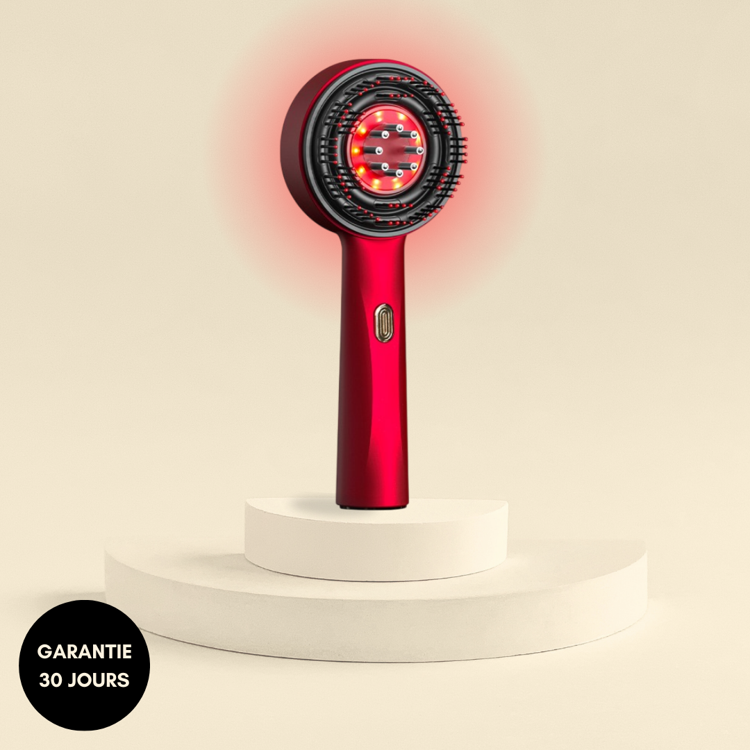 LumiBrush - Brosse de massage pour la pousse des cheveux/barbe