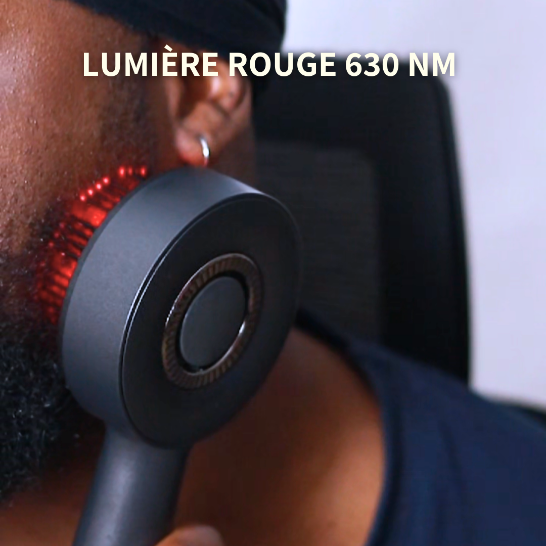 LumiBrush - Brosse de massage pour la pousse des cheveux/barbe