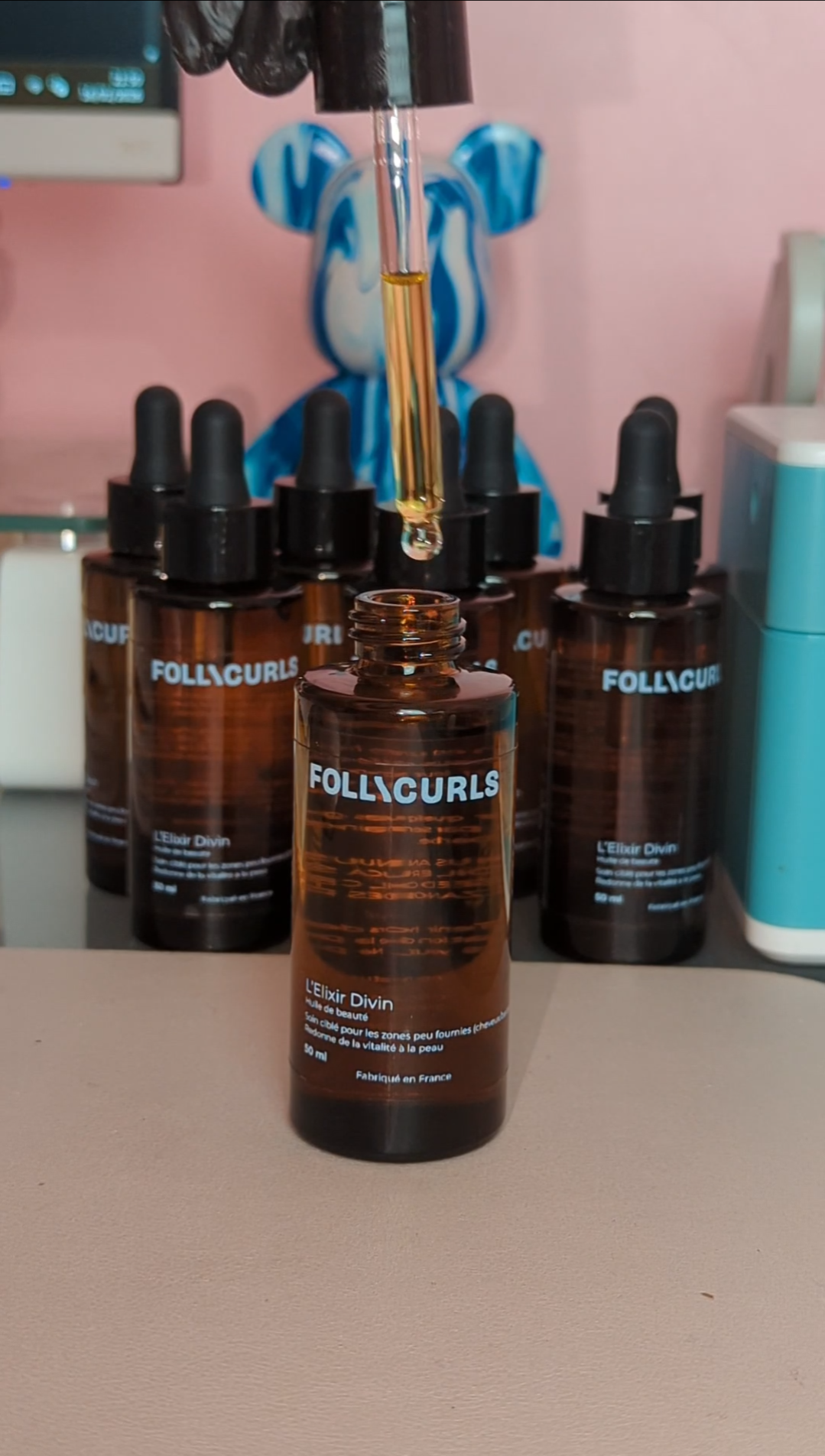 L'Elixir Divin - Huile de beauté 3-en-1 soin ciblé pour zones peu fournies (barbe/cheveux) 50ml