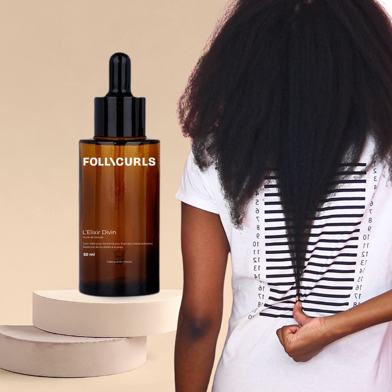 L'Elixir Divin - Huile de beauté 3-en-1 soin ciblé pour zones peu fournies (barbe/cheveux) 50ml